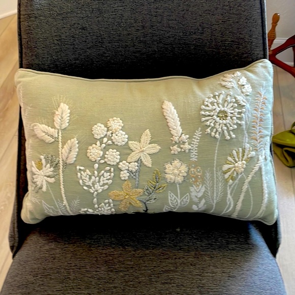 Pier 1 Beautiful Embroidered Pillow